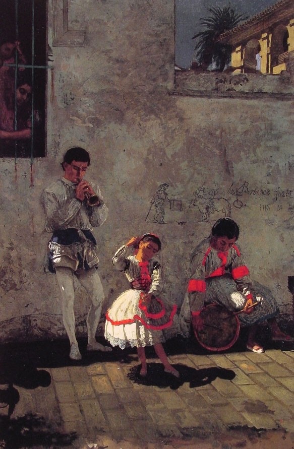 A Street Scene in Seville, Thomas Eakins, 1870